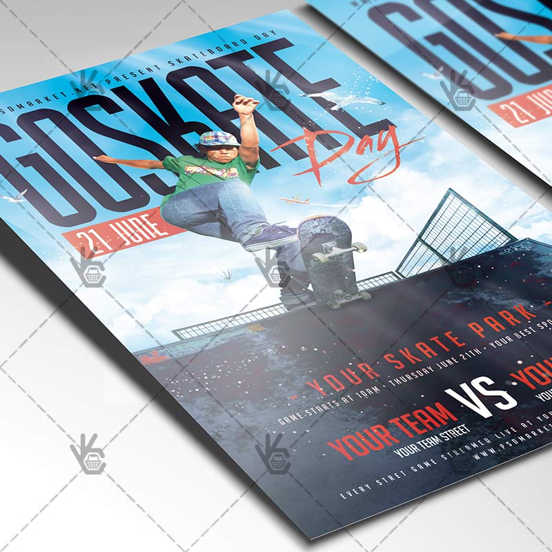 skateboard day premium flyer psd template psdmarket skateboard flyer psd