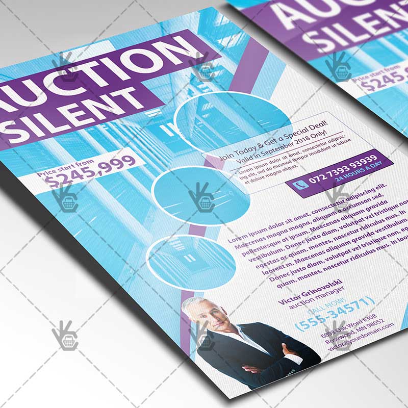 auction silent premium flyer psd template psdmarket teal benefit flyer psd