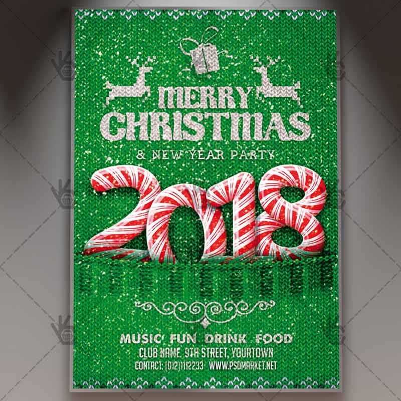 Download Free Merry Christmas Celebration – Winter Flyer PSD Template