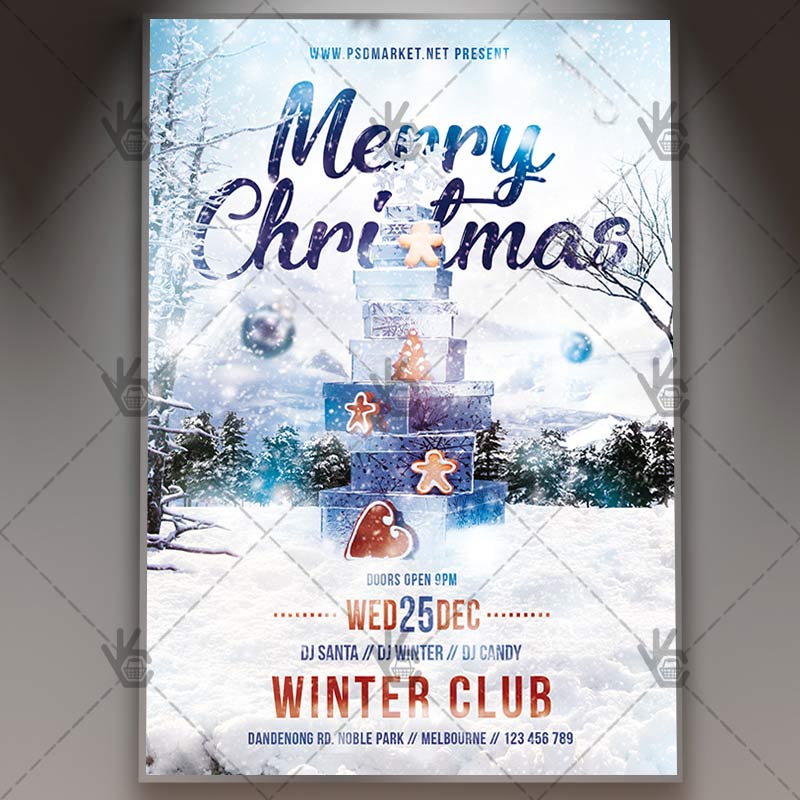 Download Free Christmas Party – Winter Flyer PSD Template