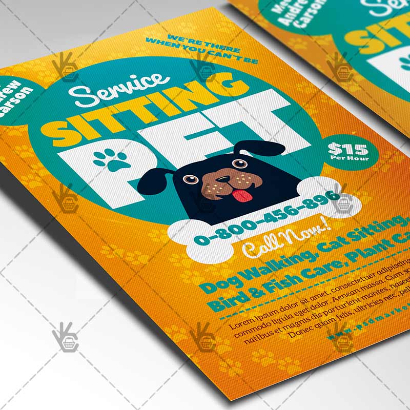 pet sitting flyer business
