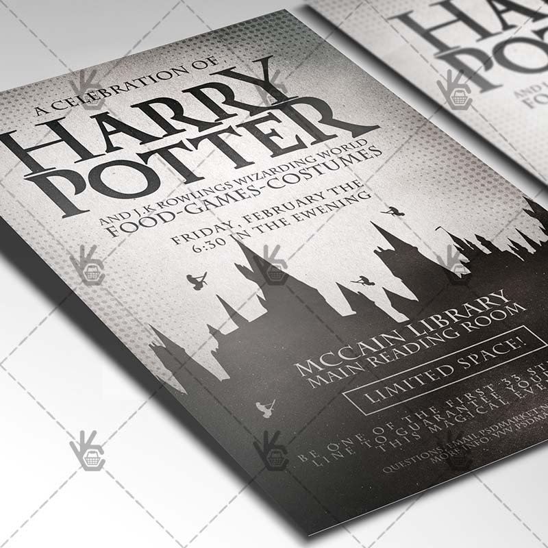 Download Harry Potter Day Flyer - PSD Template | PSDmarket