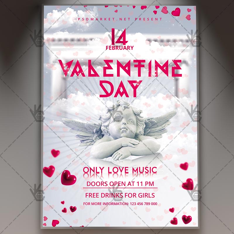 valentines day club flyer