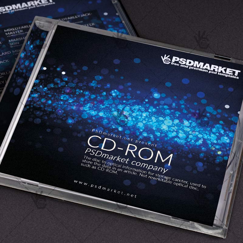 Cd Cover Photoshop Template from www.psdmarket.net