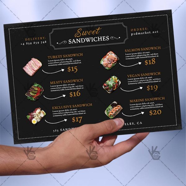 Cafe Menu A5 Free Psd Ai Template Cafe Menu A5 Free Psd Ai Template 2