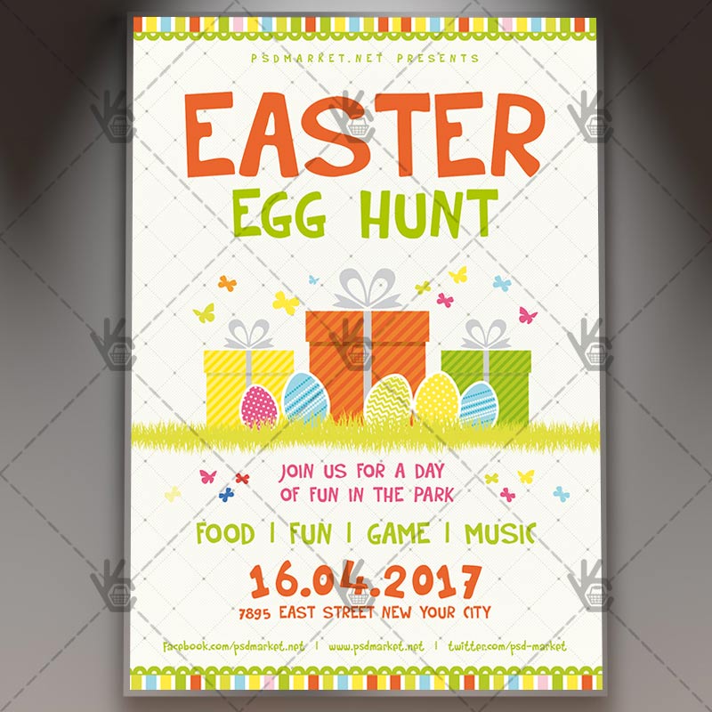 easter egg hunt premium flyer psd template psdmarket easter egg hunt flyers