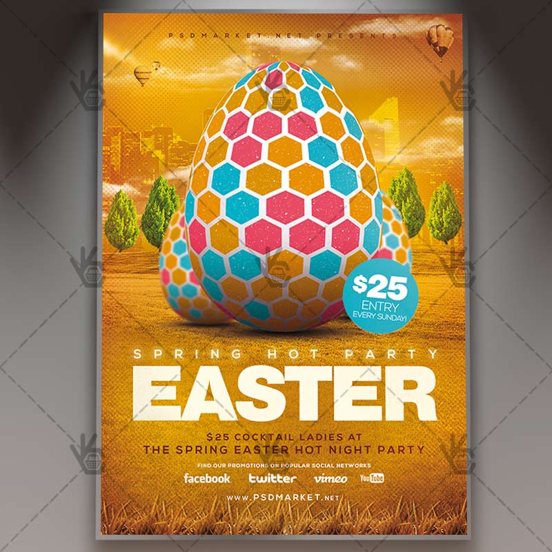 easter premium flyer psd template psdmarket easter photo flyer