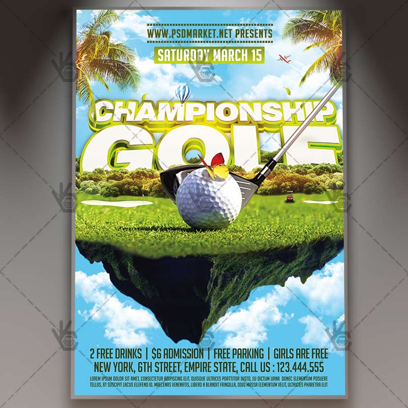 free golf flyer template