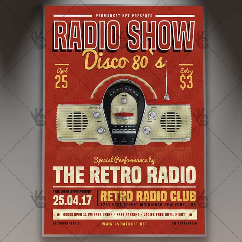 Radio Show Premium Flyer PSD Template PSDmarket