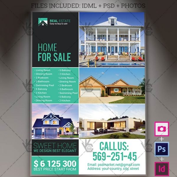 Indesign Real Estate Flyer Templates