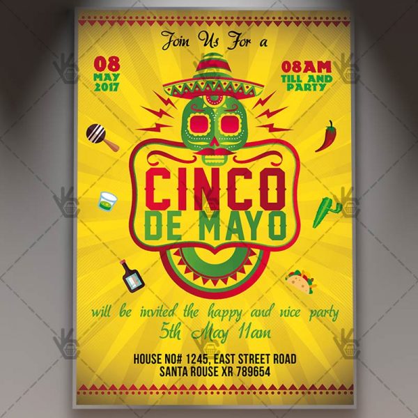 cinco de mayo celebration premium flyer psd template psdmarket celebration flyers