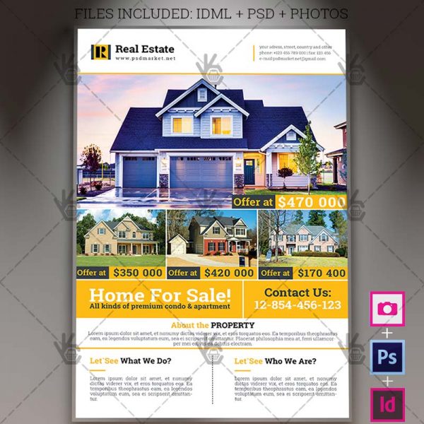 Indesign Real Estate Flyer Templates