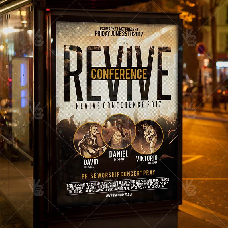 Revive Conference Church - Premium Flyer PSD Template | PSDmarket