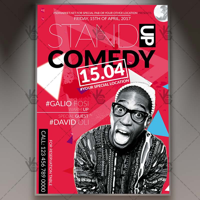 Stand Up Comedy Premium Flyer Psd Template Psdmarket