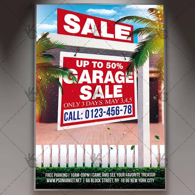 garage sale flyer template publisher