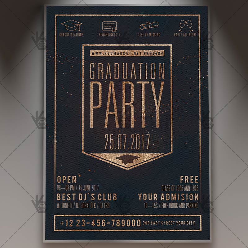graduation party flyer