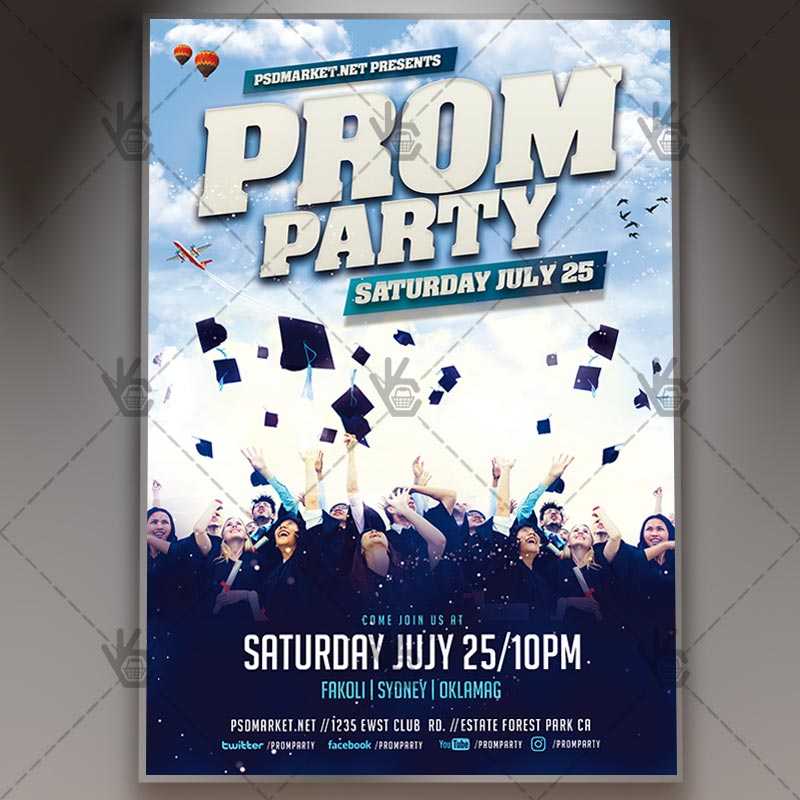 prom party premium flyer psd template psdmarket prom flyer templates