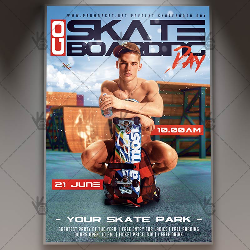 skateboard championships premium flyer psd template psdmarket skateboard flyer psd
