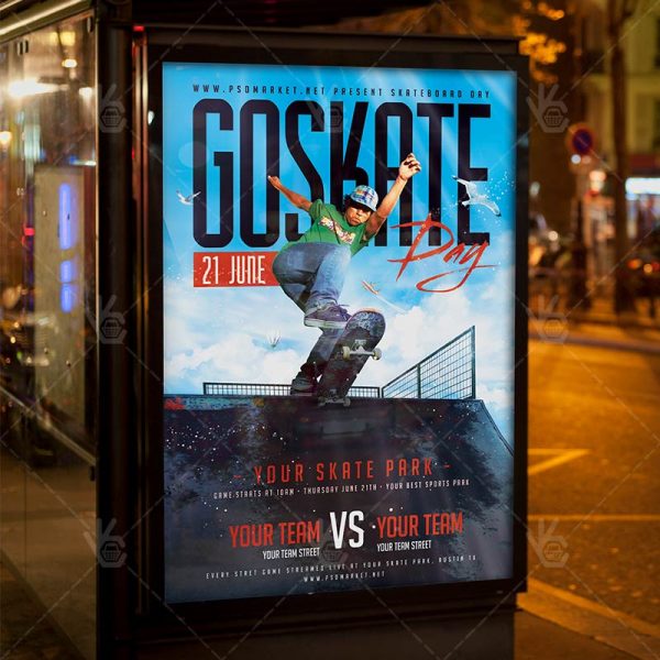 skateboard day premium flyer psd template psdmarket skateboard flyer psd
