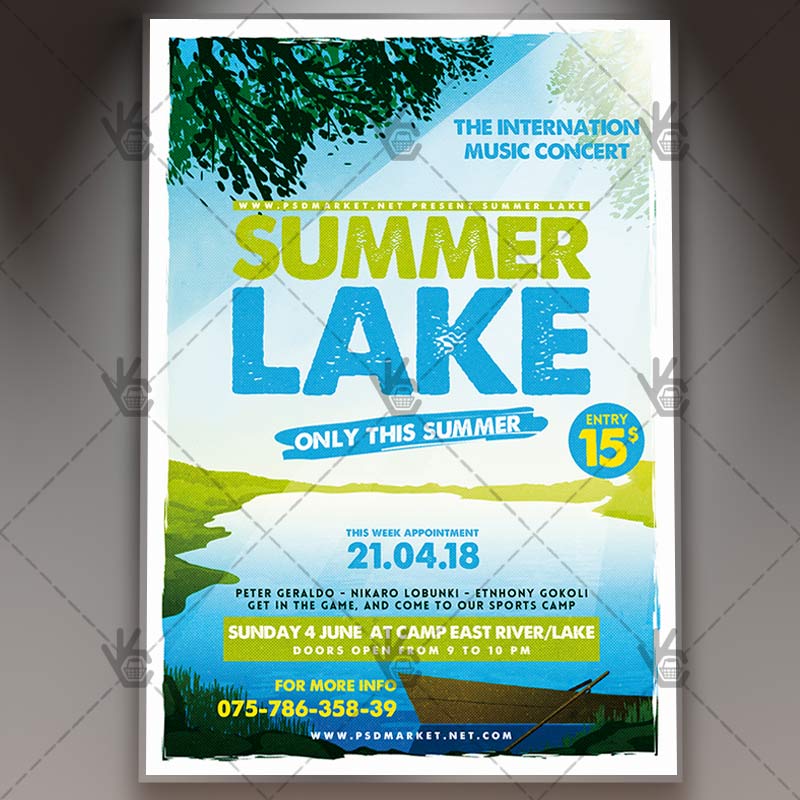 summer camp flyer template