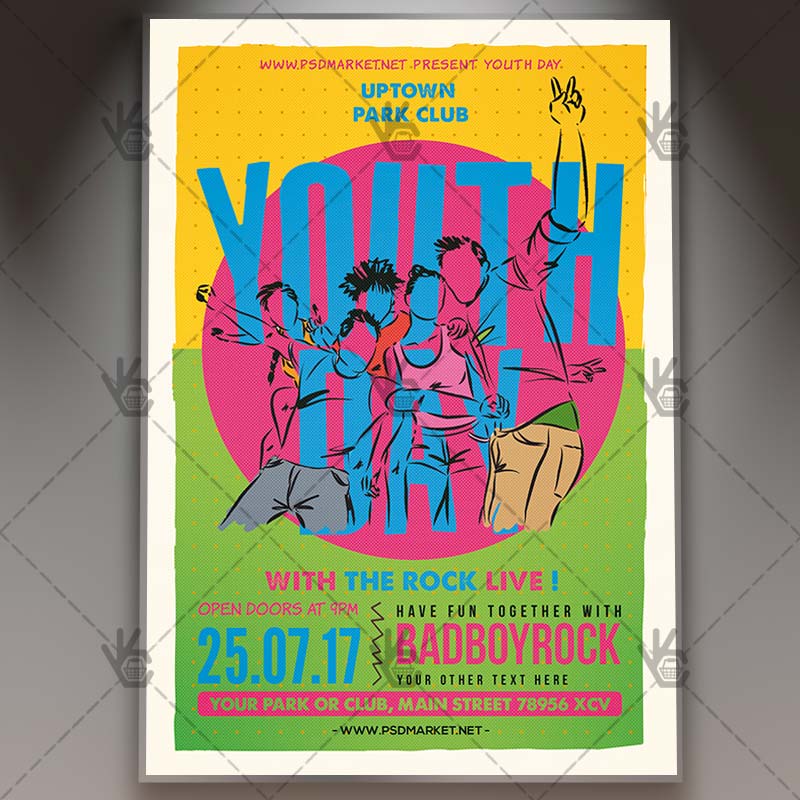 youth day premium flyer psd template psdmarket youth day flyer templates