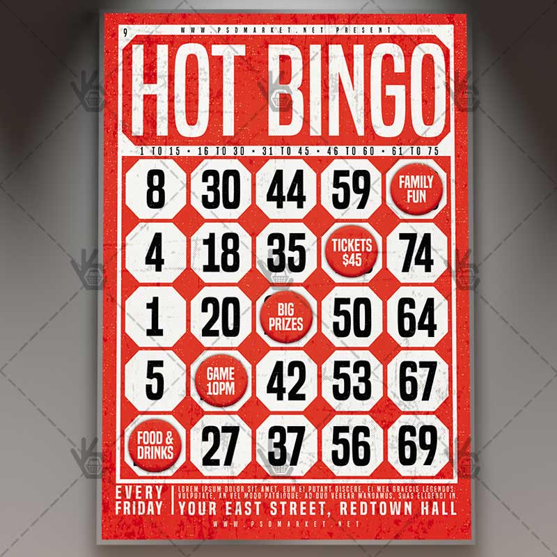 bingo premium flyer psd