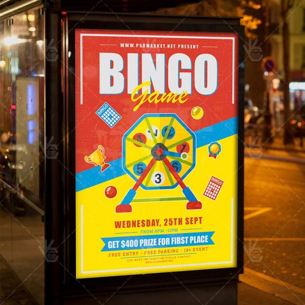 bingo game premium flyer
