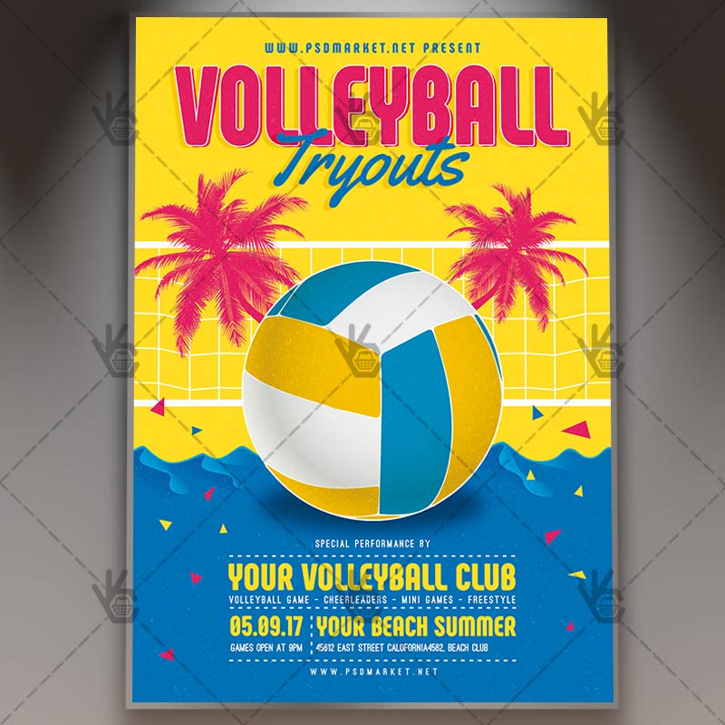 volleyball flyers templates