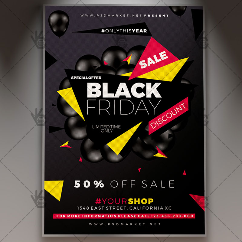 Download Free Black Friday Offer – Community Flyer PSD Template