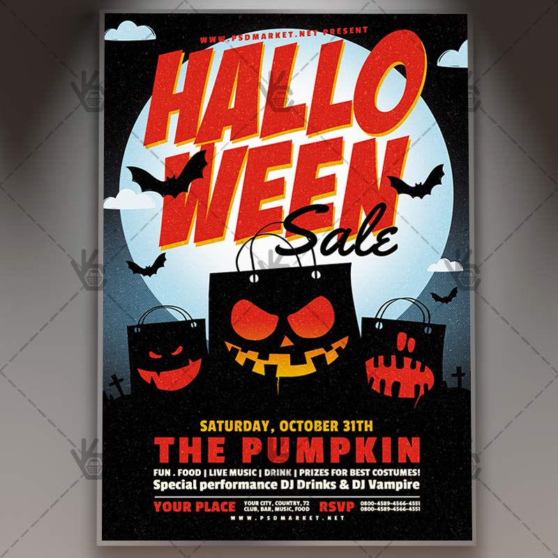 halloween sale flyer
