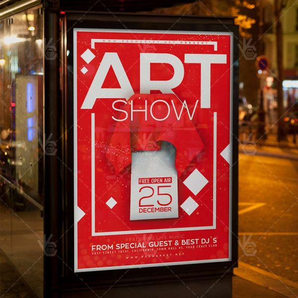 art show flyer template free