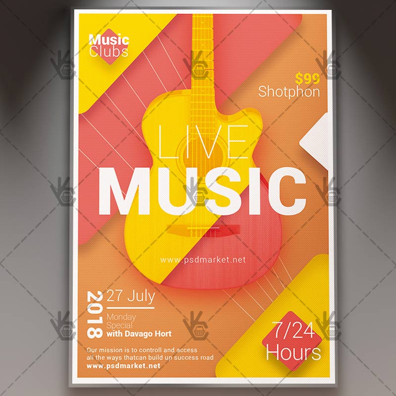 live music club flyer psd template psdmarket club flyer software