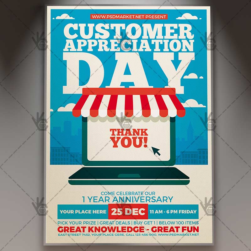 Download Customer Appreciation Day - Business Flyer PSD Template