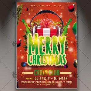 Download Happy Christmas Night - Winter Flyer PSD Template-1