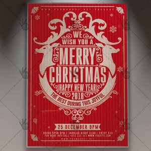 Happy Merry Christmas Night - Winter Flyer PSD Template