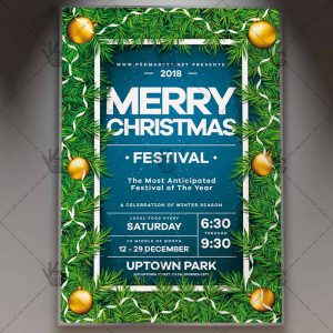 Download Merry Christmas Festival - Winter Flyer PSD Template