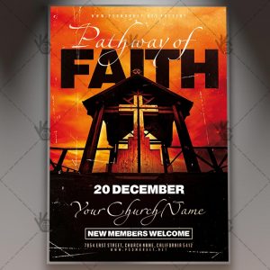 Download Pathway of Faith - Church Flyer PSD Template