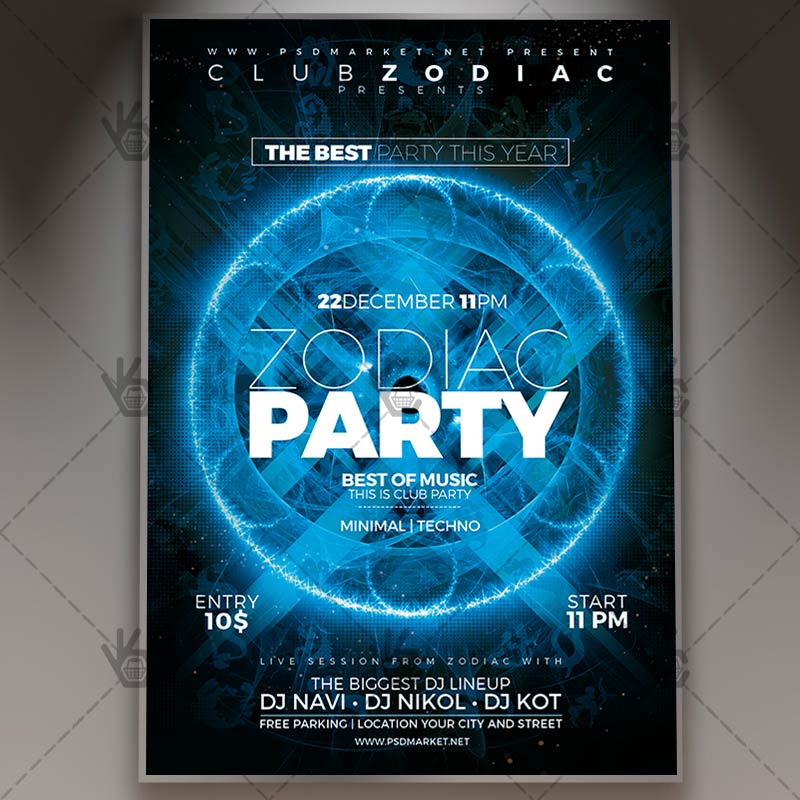 night clubs flyer
