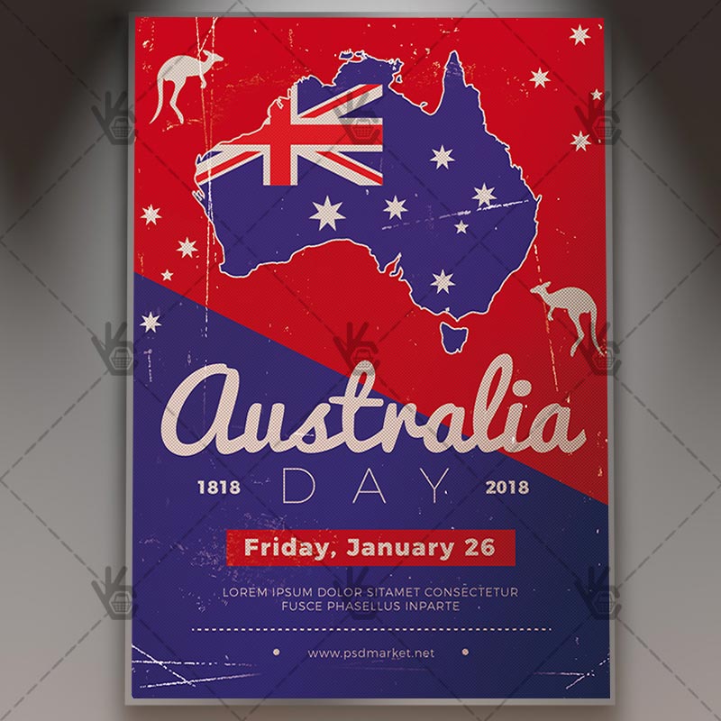 Download Australia Day - Club Flyer PSD Template