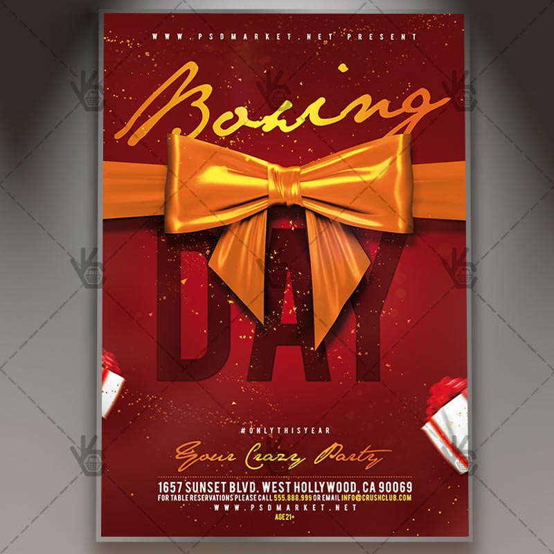 boxing day christmas flyer psd template psdmarket hollywood market flyer