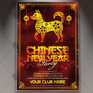 Download Chinese New Year Party - Winter Flyer PSD Template