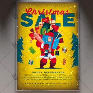 Download Christmas Sale - Winter Flyer PSD Template