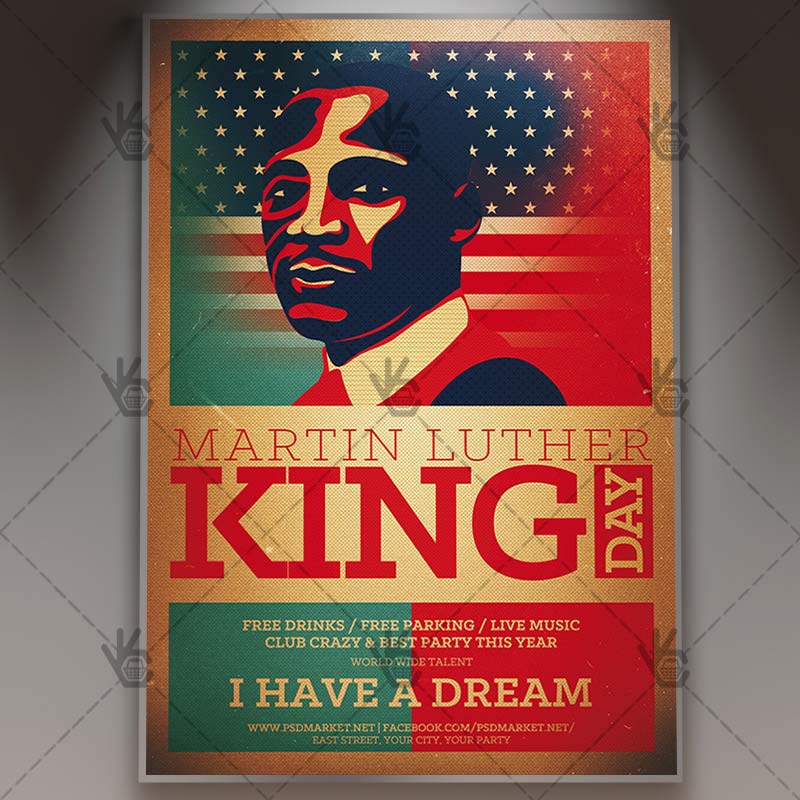Download Martin Luther King Day - American Flyer PSD Template