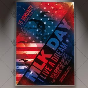 Download MLK Day - American Flyer PSD Template