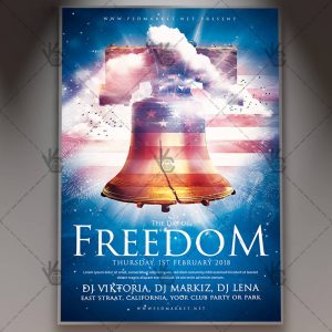 Download National Freedom Day - American Flyer PSD Template