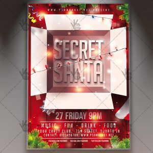 Download Secret Santa Party - Christmas Flyer PSD Template