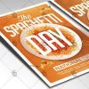 Download Spaghetti Day - American Flyer PSD Template-2