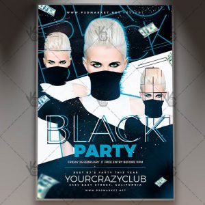 Download Black Party Night - Club Flyer PSD Template