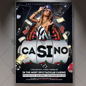 Download Casino Party - Club Flyer PSD Template