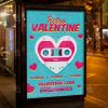 Download Retro Valentine - Club Flyer PSD Template-3